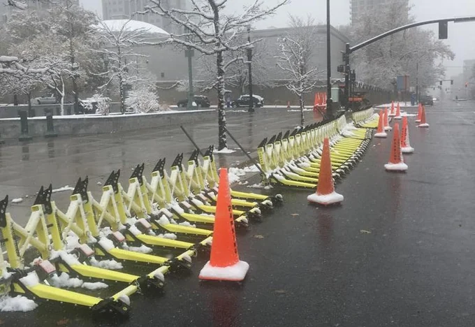 MVB3X vehicle barriers: ice and snow.